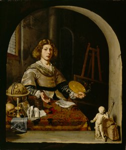 El artista en su estudio, c.1665-70 de Cornelis attr. to Bisschop