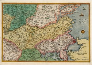 Mapa de 1593 de la Península Balcánica Oriental