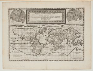 Totius Orbis Cogniti Universalis Descriptio, Amberes, 1593 de Cornelis de Jode