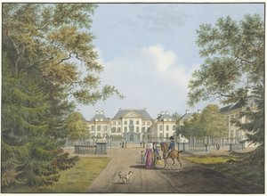 Vista del palacio Het Loo de Cornelis de Kruyff