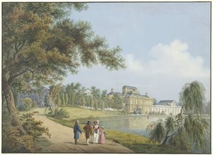 Vista del palacio de Soestdijk de Cornelis de Kruyff