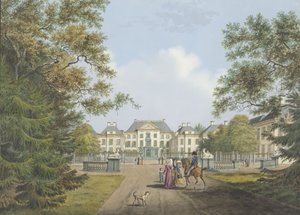 Vista del Palacio Het Loo de Cornelis de Kruyff