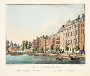 Vista de Ámsterdam No.11. El Museo Real, 1825 de Cornelis de Kruyff
