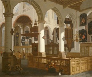 La Oude Kerk, Delft de Cornelis de Man