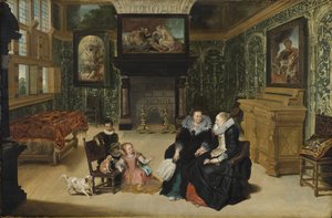 Interior, llamado "salón de Rubens" - por Vos, Cornelis de