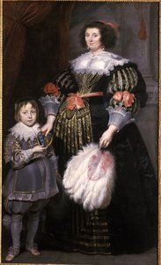 Madame Charlotte Butkens-Smit van Cruyninghen y su hijo Johannes-Amatus de Cornelis de Vos