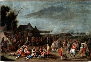 Bivouac de soldados (el vivac de los soldados) de Cornelis de Wael