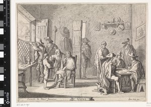 Visión Visvs (título sobre el objeto) Cinco sentidos (título de la serie) de Cornelis de Wael