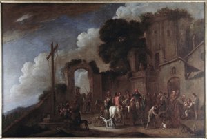 Las siete obras de misericordia corporal: dar de beber al sediento de Cornelis de Wael