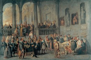 Visitar a los Enfermos de Wael, Cornelis, de (1592-1667). Óleo sobre lienzo, tamaño: 99x152, c. 1640, Museo de Strada Nuova, Génova de Cornelis de Wael