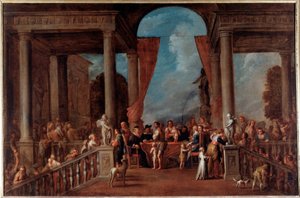 Obras de misericordia: vestir al desnudo de Cornelis de Wael