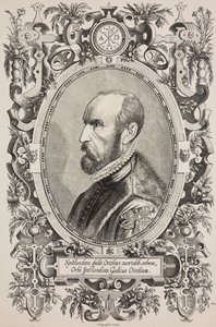 Retrato de Abraham Ortelius (1528-1598), grabado de Cornelius Galle el Viejo (1576-1650) de L
