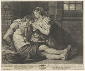 Cimon en Pero (Caritas Romana) de Cornelis van Caukercken