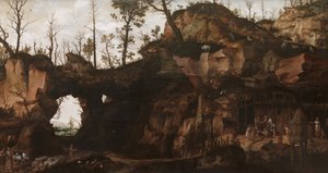 Paisaje con los albores de la civilización de Cornelis van Dalem