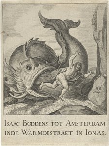Jonas escupió por la ballena de Cornelis van Dalen (I)