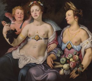 Venus, Cupido y Ceres de Cornelis van Haarlem