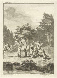 Ninfas debajo del árbol de Cornelis van Jagen