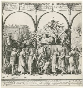 Procesión triunfal de Guillermo de Orange, placa a Currus Trumpalis Illustris / Procesión triunfal de Guillermo de Orange (título de la serie)