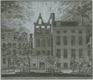 Incendio del Amsterdam Schouwburg, 1772 de Cornelis van Noorde