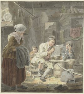 El lector de periódicos de Cornelis van Noorde