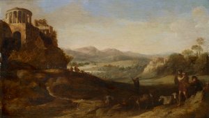 Pastores en la Campagna de Cornelis van Poelenburgh