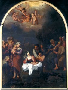 Adoración de los pastores de Cornelis van Poelenburgh or Poelenburch