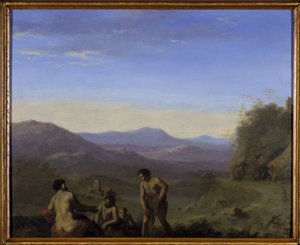 Paisaje arcadiano de Cornelis van Poelenburgh or Poelenburch