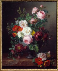 Jarrón de flores. Pintura de Gerard van Spaendonck (1756-1840) 1806 Lyon, Museo de Bellas Artes de Cornelis van Spaendonck