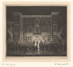 Funeral de la Academia de Delft, 30 de junio de 1864