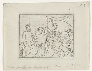 Cristo y la mujer sorprendida en adulterio de Cornelis van der Griendt
