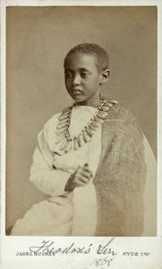 Príncipe Alamayu, hijo del emperador Teodoro II de Abisinia, Ryde, Inglaterra, 1868 de Cornelius Jabez Hughes