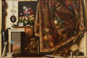 Trampantojo. Un gabinete en el estudio del artista de Cornelius Norbertus Gijsbrechts