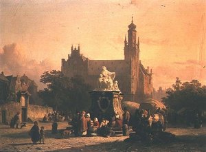 Una plaza de la ciudad de Cornelius Springer