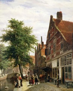 Zuiderhavendijk, Enkhuizen en verano de Cornelius Springer