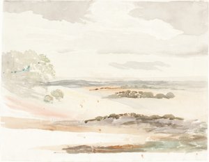 Una Vista Extensa en Shropshire de Cornelius Varley