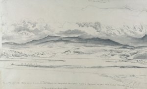 Panorama montañoso en Gales, Cader Idris de Cornelius Varley