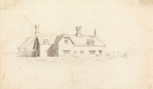 Vista de una casa de Cornelius Varley