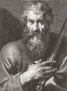 Pablo el Apóstol. Retrato. de Cornelius van Caukercken