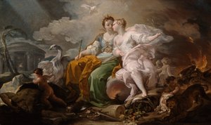 Alegoría de la paz y la justicia de Corrado Giaquinto