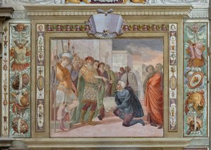 Presentación de un proyecto al rey, c.1589-94 (fresco)