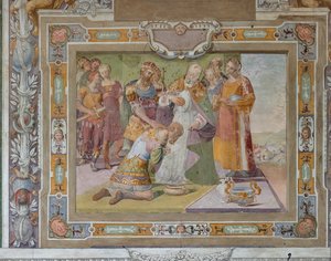 El ciclo de los Hechos de Godofredo de Bouillon en la toma de Jerusalén, c.1589-94 (fresco) de Cosimo Daddi