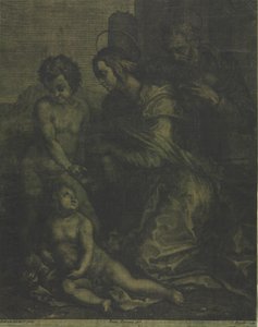 La Sagrada Familia con San Juan, c. 1710-1715 de Cosimo Mogalli