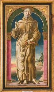San Antonio de Padua (óleo y temple sobre tabla) de Cosimo Tura