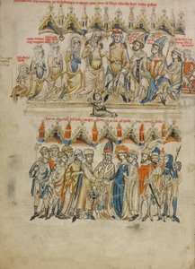 La Familia de Berthold VI; El Matrimonio de Eduviges y Heinrich de Court workshop of Duke Ludwig I of Liegnitz and Brieg