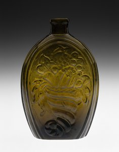 Frasco figurado de Coventry Glass Works