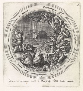 el diluvio Historia de Noé (título de la serie) de Crispijn van de Passe (I)