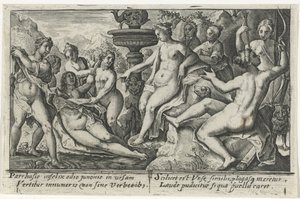 Diana en Callisto Metamorfosen van Ovidius (series title) de Crispijn van de Passe (I)