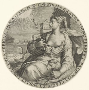 Paciencia Virtudes teologales (título de la serie) Virtutu Theologicaru (título de la serie) de Crispijn van de Passe (I)