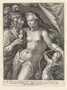 Marte y Venus Dioses y diosas como amantes (título de la serie) de Crispijn van de Passe (I)