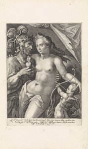 Marte y Venus Dioses y diosas como amantes (título de la serie) de Crispijn van de Passe (I)